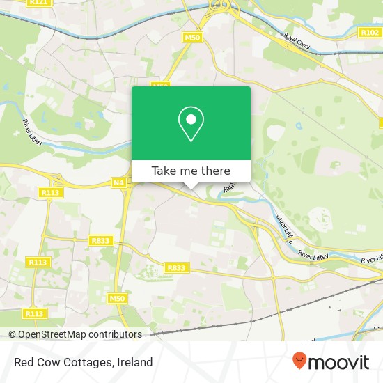 Red Cow Cottages map