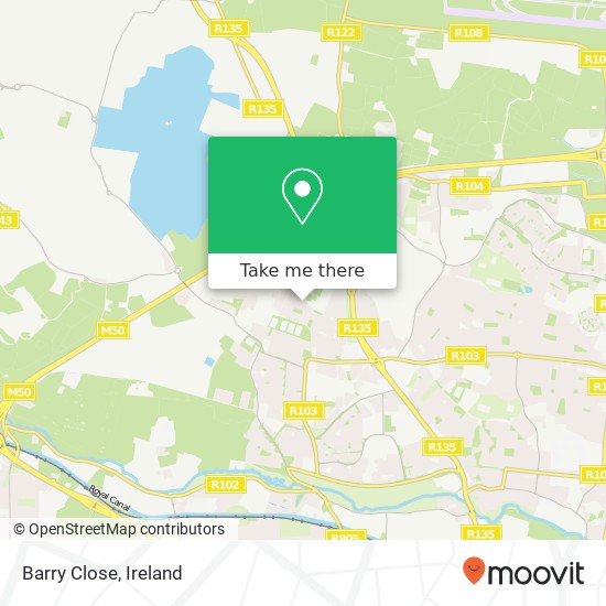 Barry Close map