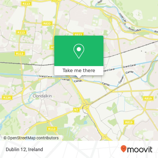 Dublin 12 map