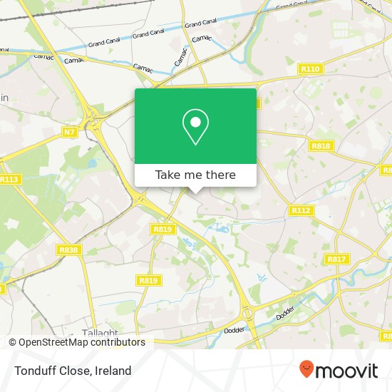 Tonduff Close map