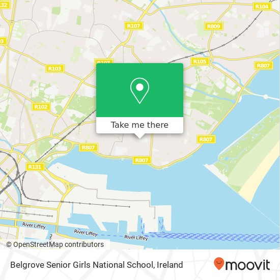 Belgrove Senior Girls National School map