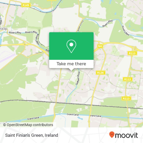 Saint Finian's Green map