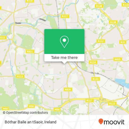 Bóthar Baile an tSaoir map