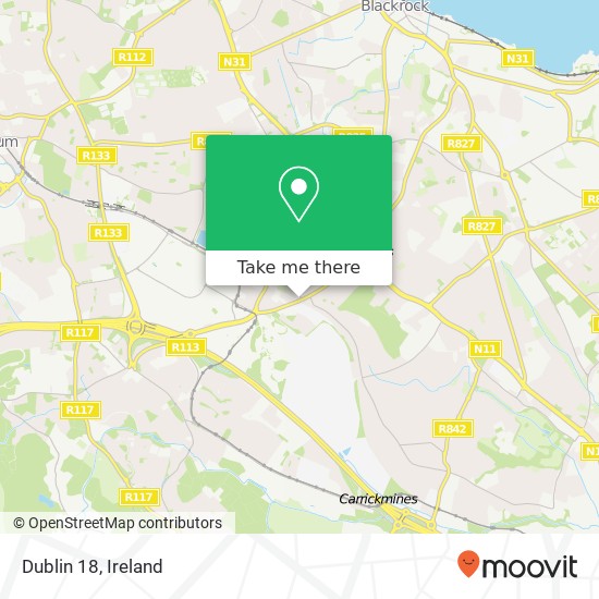 Dublin 18 map