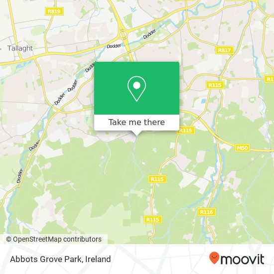 Abbots Grove Park map