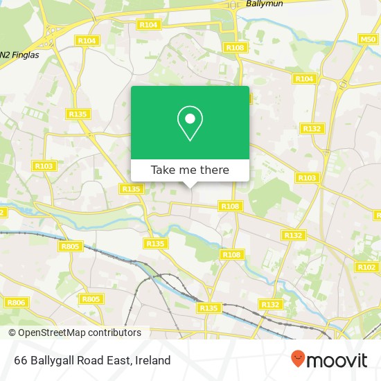 66 Ballygall Road East map