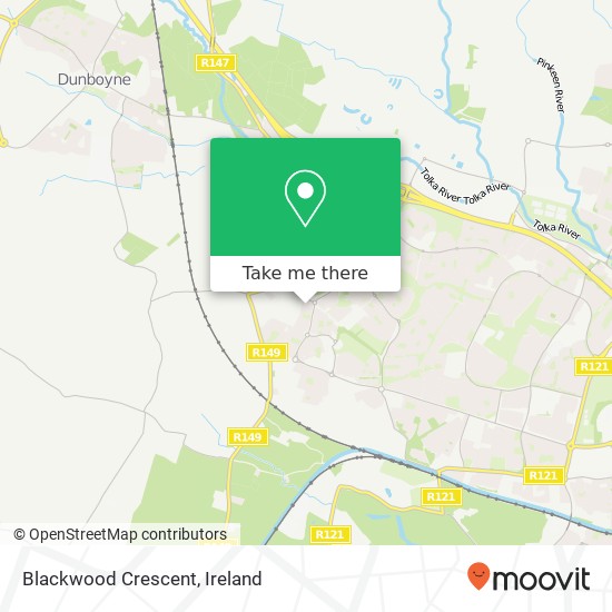 Blackwood Crescent map