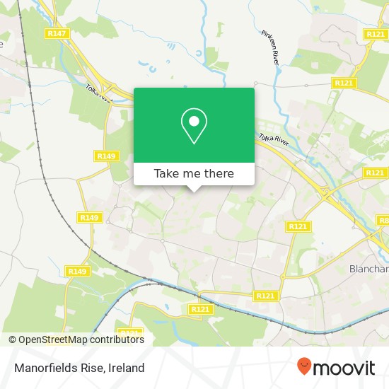 Manorfields Rise map