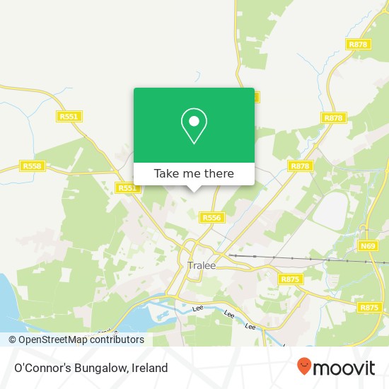 O'Connor's Bungalow map