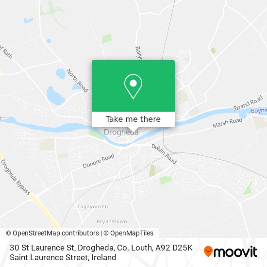 30 St Laurence St, Drogheda, Co. Louth, A92 D25K Saint Laurence Street plan