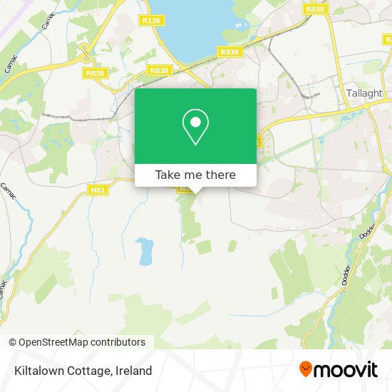 Kiltalown Cottage map