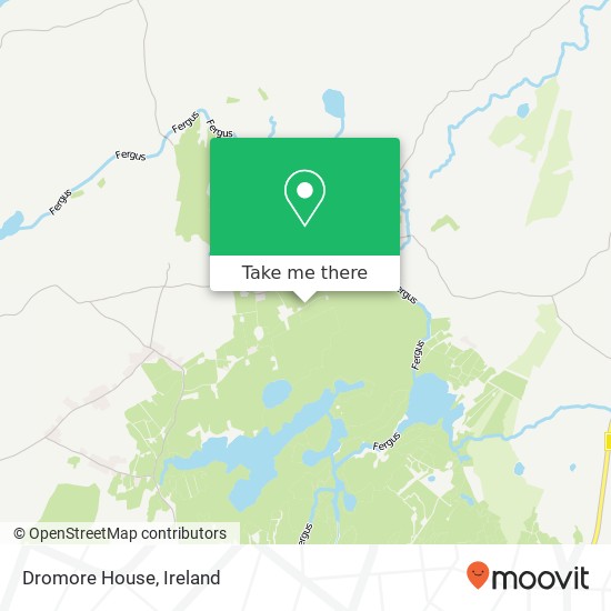 Dromore House map