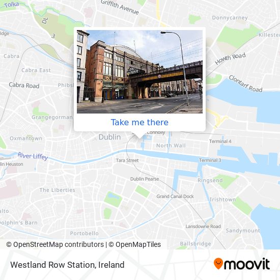 Westland Row Station map