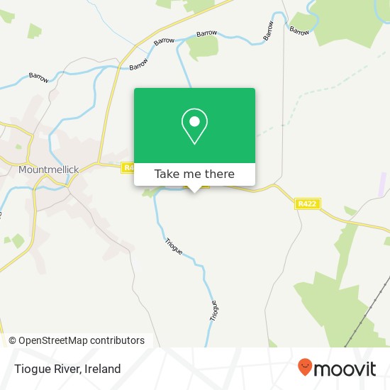Tiogue River map