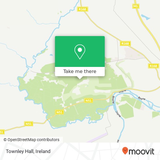 Townley Hall map