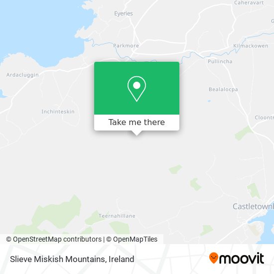 Slieve Miskish Mountains map