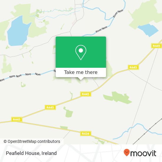 Peafield House map