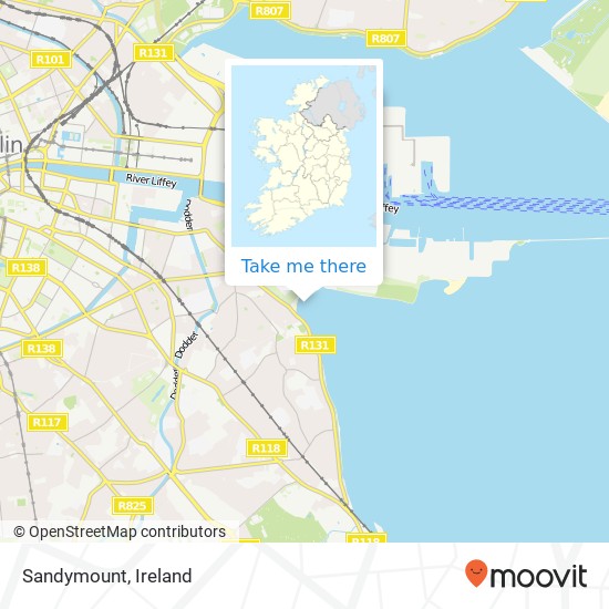 Sandymount map