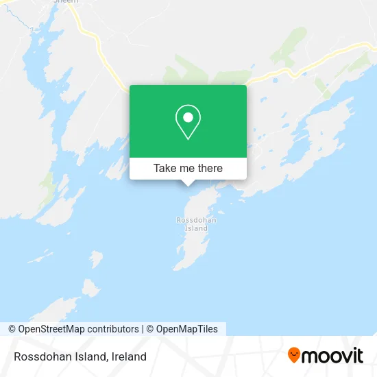Rossdohan Island map