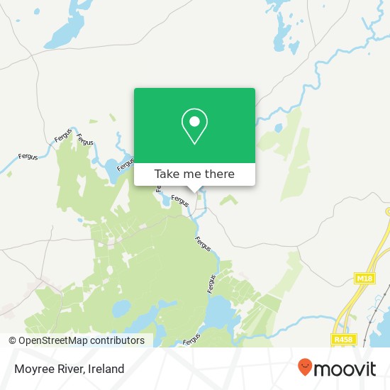 Moyree River map