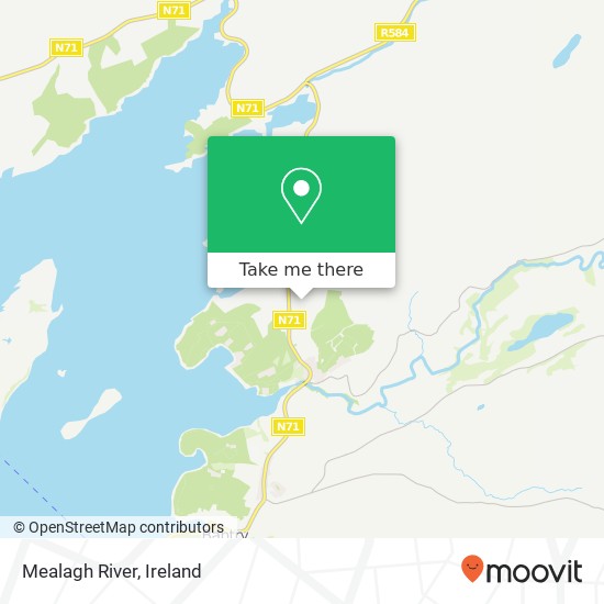 Mealagh River map