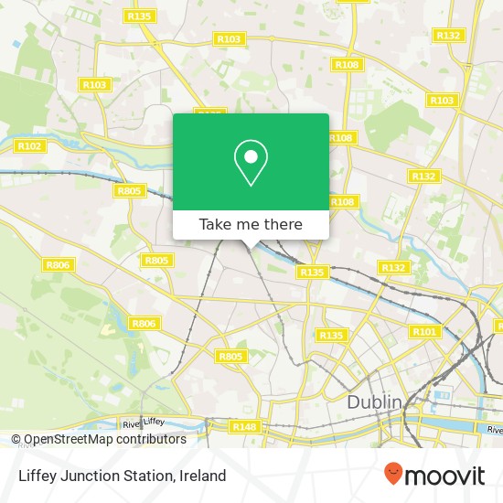 Liffey Junction Station map