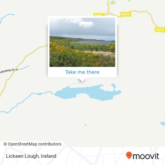 Lickeen Lough map