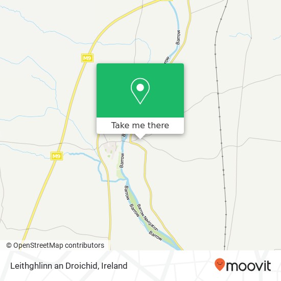 Leithghlinn an Droichid map