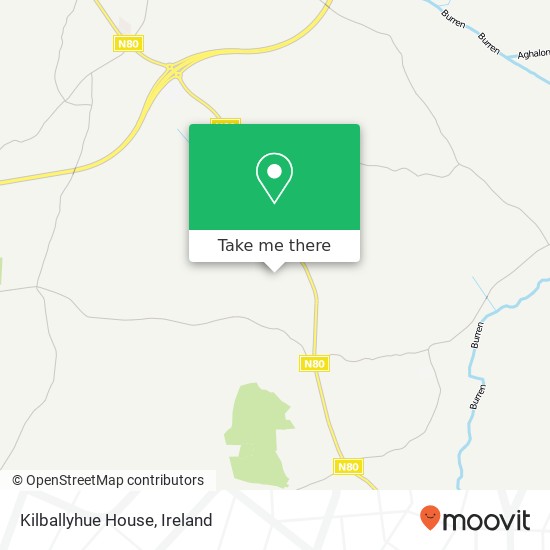 Kilballyhue House map