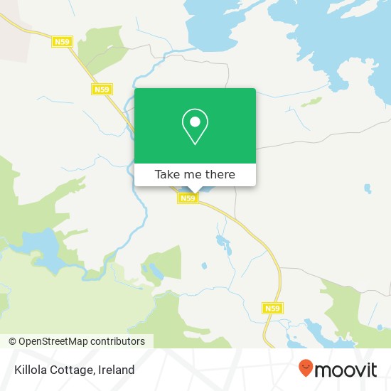 Killola Cottage map