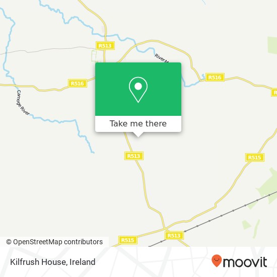 Kilfrush House map