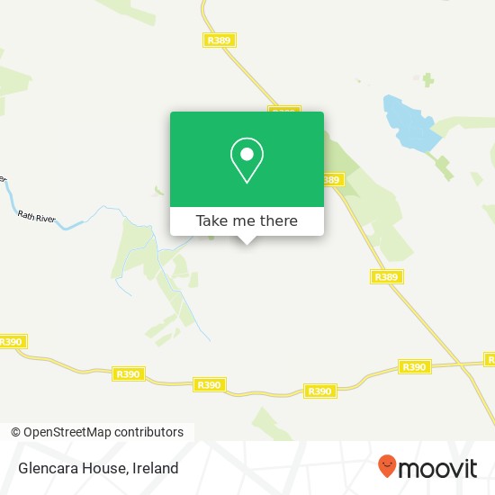 Glencara House map