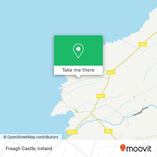 Freagh Castle map