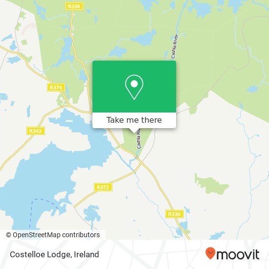 Costelloe Lodge map