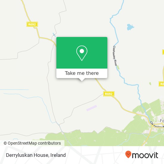 Derryluskan House map