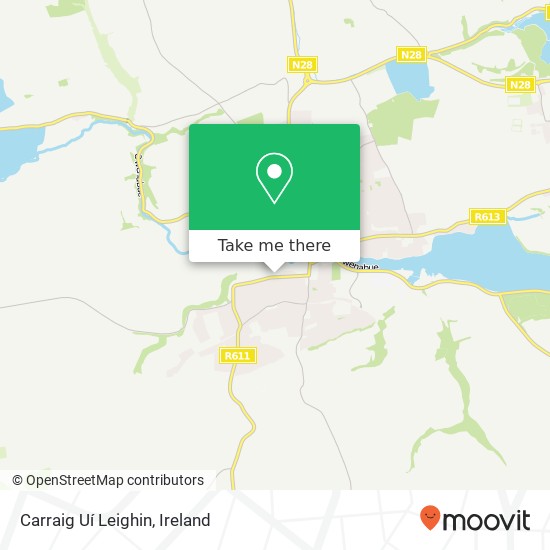 Carraig Uí Leighin map