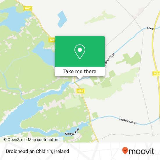 Droichead an Chláirín map
