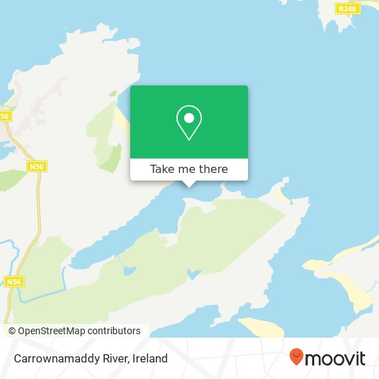 Carrownamaddy River map