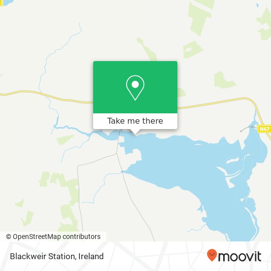 Blackweir Station map