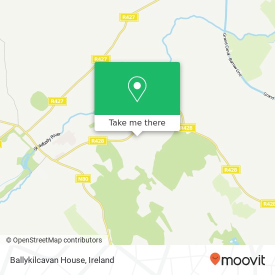 Ballykilcavan House map