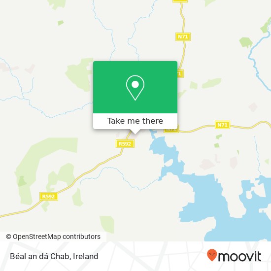 Béal an dá Chab map