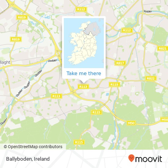 Ballyboden map