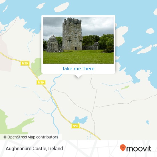 Aughnanure Castle map