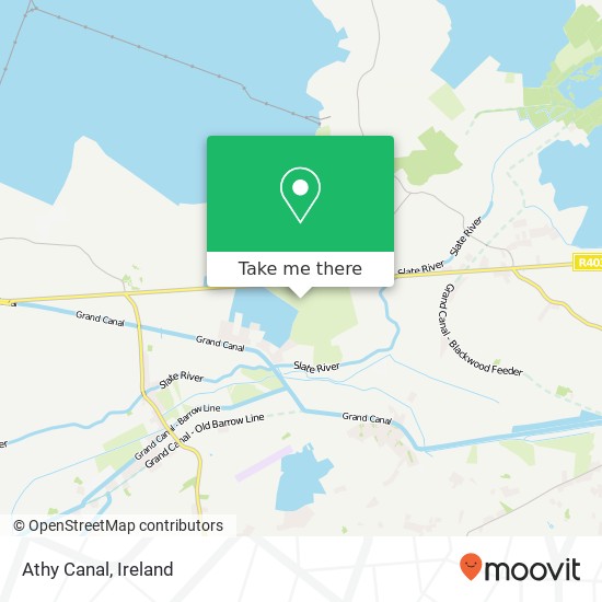 Athy Canal map