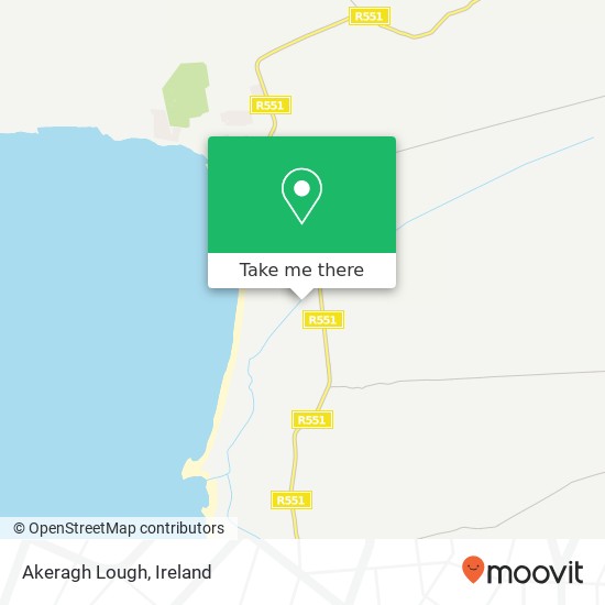 Akeragh Lough map