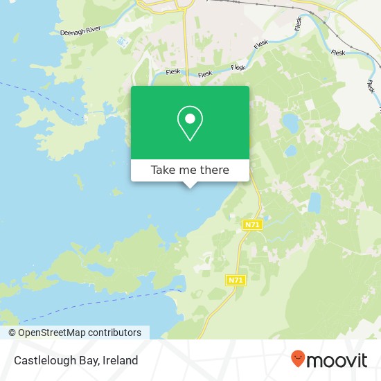 Castlelough Bay map