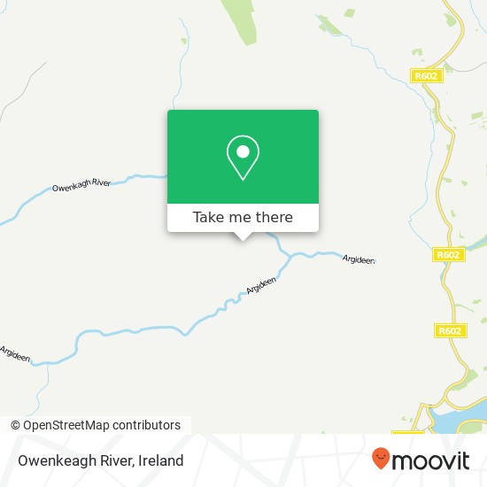 Owenkeagh River map