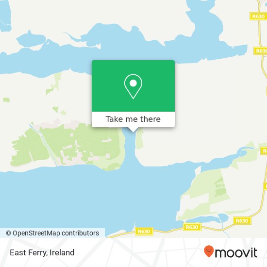 East Ferry map