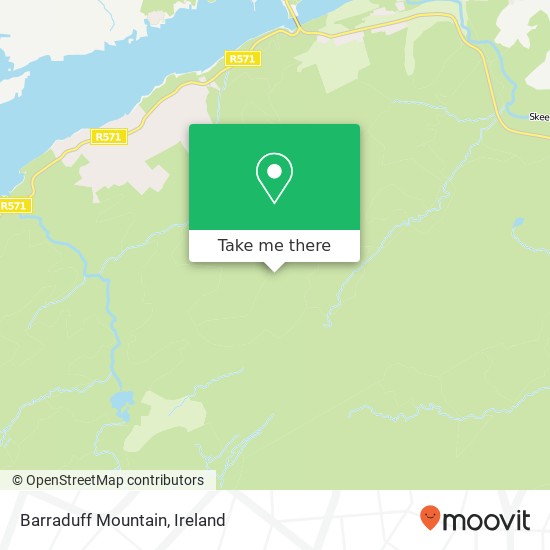 Barraduff Mountain map