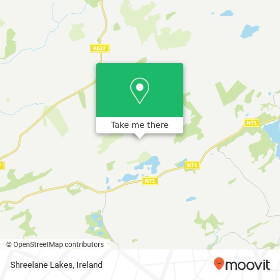 Shreelane Lakes map